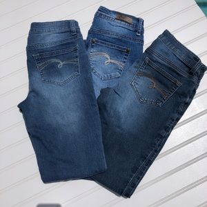 Justice girls Jean bundle size 12